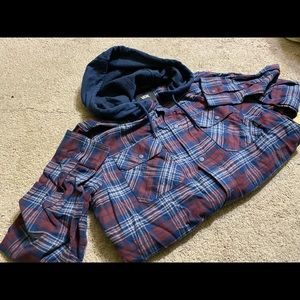 Vans hooded flannel